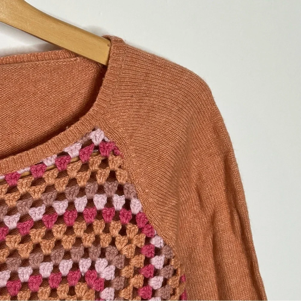 Sundance Crochet Granny Square Sweater Small - Picture 4 of 8